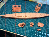 3d Printed 1/700 German Odin Battleship(full Hull/waterline)